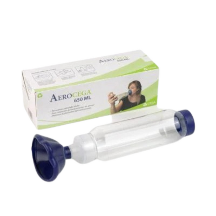 Aerocámara Valvulada Adulto 650ml