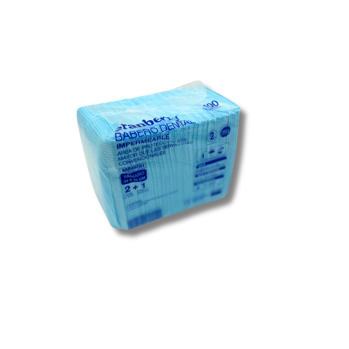 Babero dental 3 capas (100u x empaque)