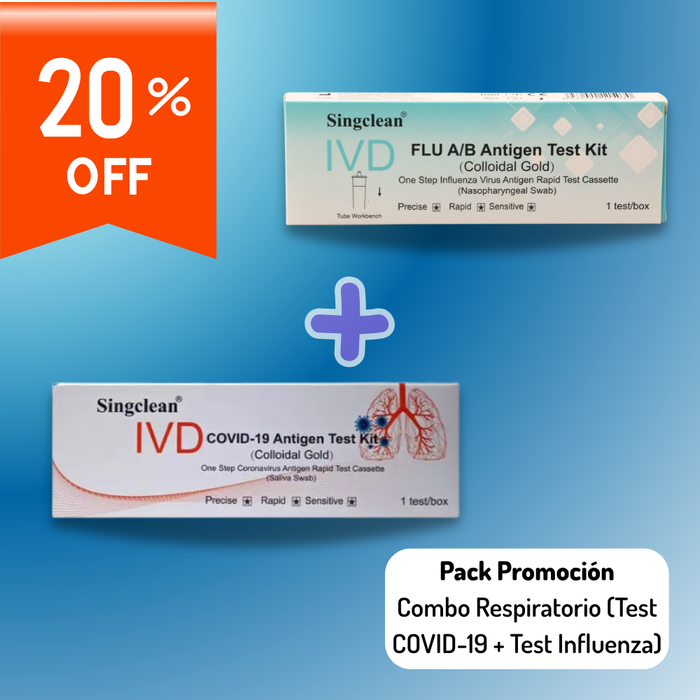 Pack Respiratorio (Test Covid + Test Influenza)