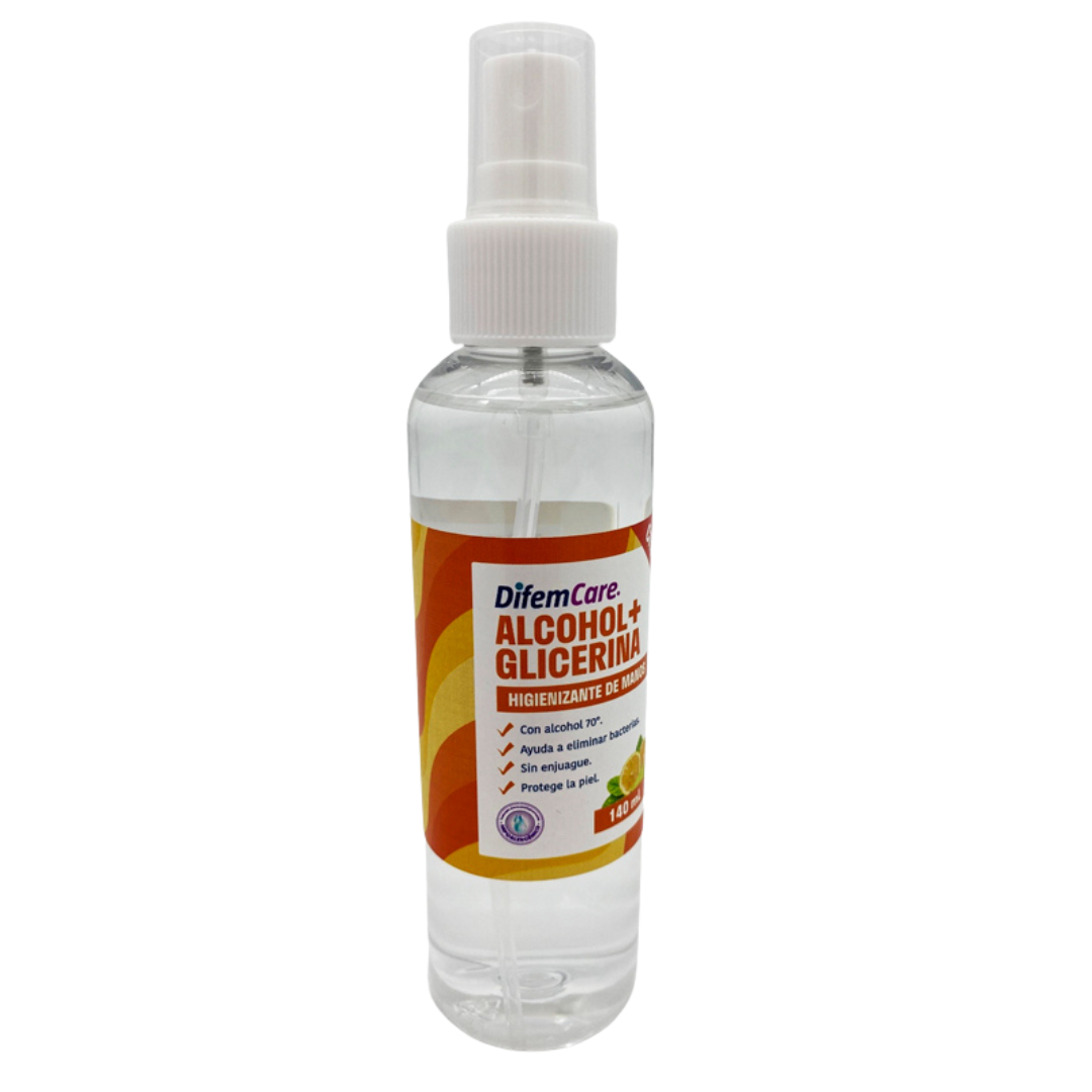 Alcohol + Glicerina Citrus 140 ML, Difem