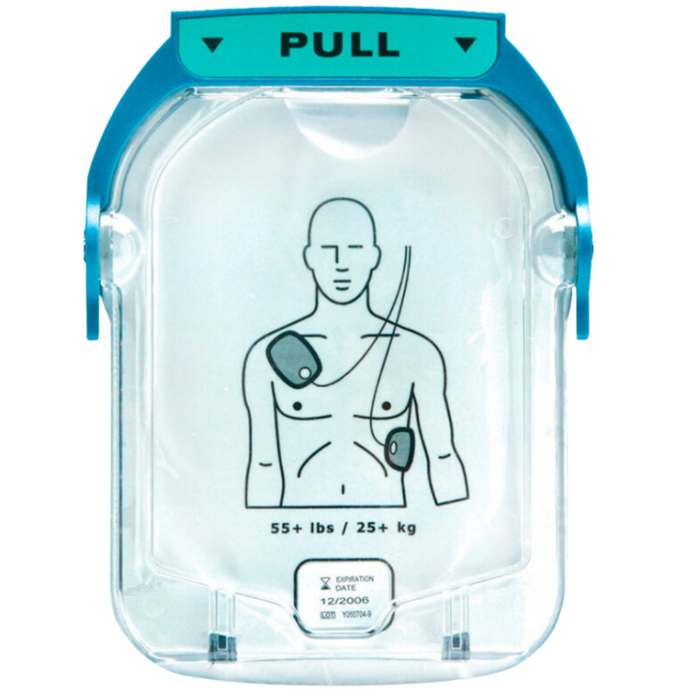 Cartucho de desfibrilación adulto, para DEA Philips HS1