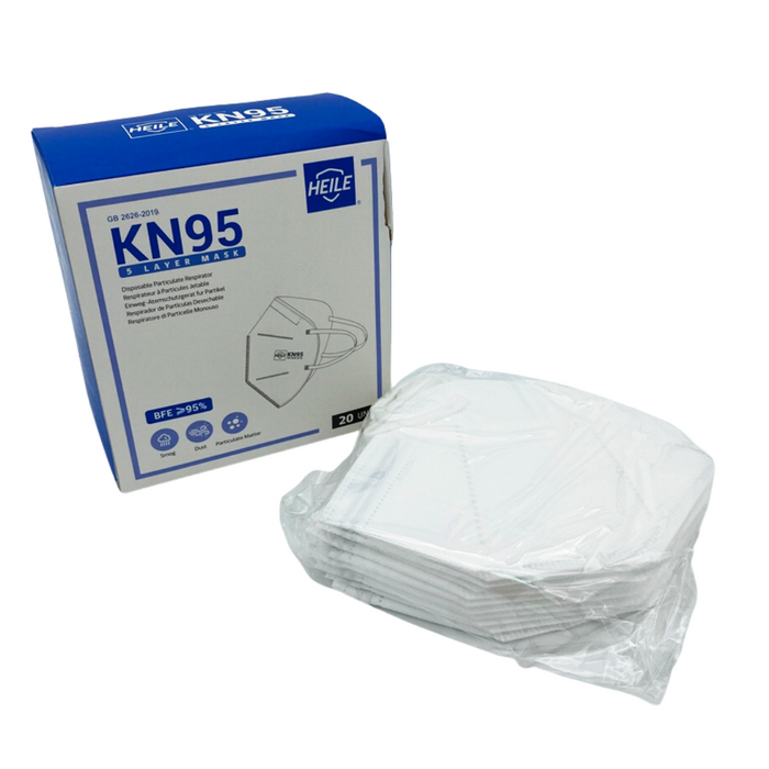 Mascarilla KN95 Blanca (20 unidades x empaque)