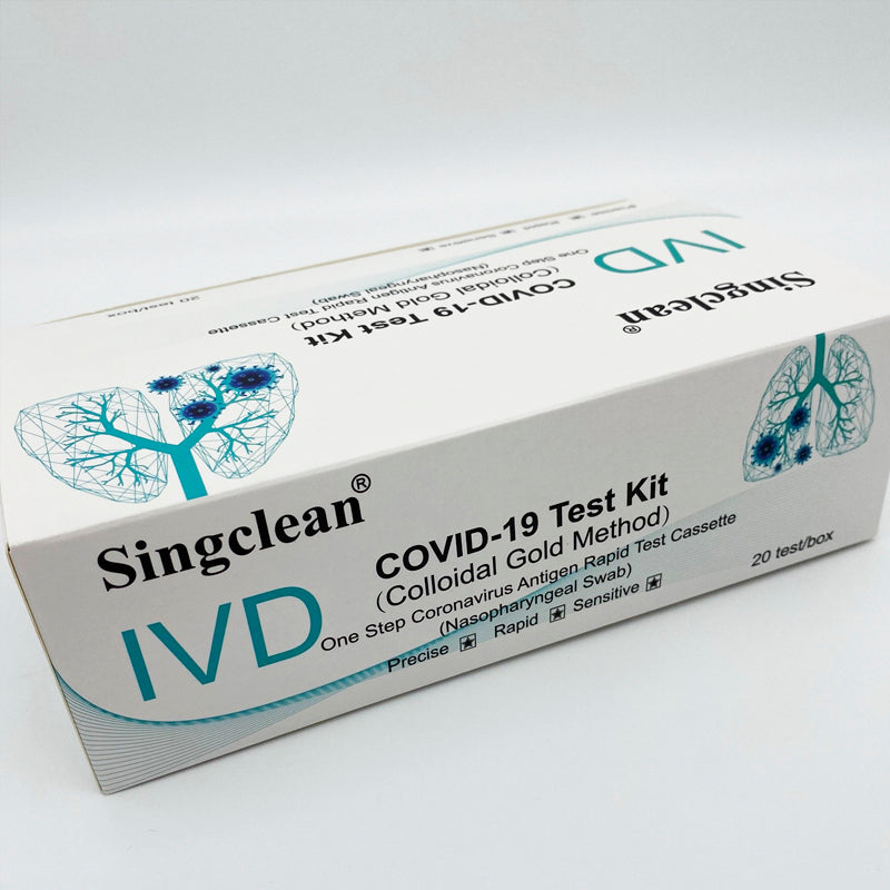 Test Rápido - Antigeno , Nasofaringeo (Registro ISP) Singclean 20u